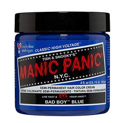 Manic Panic Bad Boy Blue Classic Creme, Vegan, Cruelty Free, Semi Permanent Hair Dye 118ml