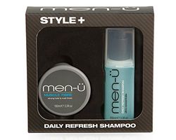 men-ü Fibra muscular 100 ml con libre diario Refresh Champú 100 ml