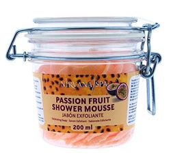 NIRVANA SPA Passion Fruit Shower Mousse 200 ml, Nero, Medio