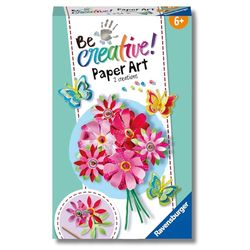 Ravensburger BeCreative Paper Art Flowers & Butterflies - Juego de manualidades para niños a partir de 6 años, figuras de papel para niñas y niños - 23678 - Regalos de cumpleaños, decoración DIY