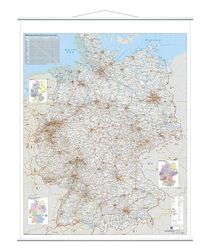 Franken KAM300 - Mapa de calle (laminado 1:750.000, 137 x 97 cm)