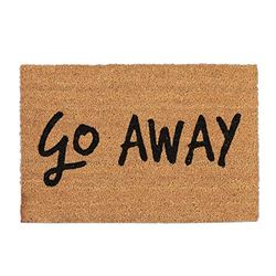 Relaxdays Capuz exterior antiderrapante «Go Away», fibra de coco-PVC, castanho - preto, 40 x 60 cm