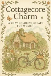 Cottagecore Charm: A Cozy Coloring Escape for Women: A Mindful Journey into Whimsy, Nature & Vintage Aesthetics