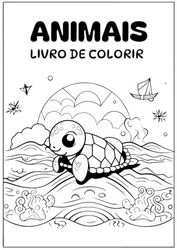 Animais: Livro de Colorir