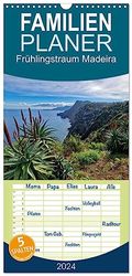 Pianificatore Familienplaner 2024 - Frühlingstraum Madeira mit 5 Spalten (Wandkalender, 21 cm x 45 cm) CALVENDO