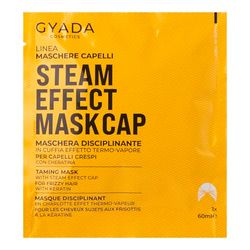 GYADA COSMETICS, Maschera Capelli in Tessuto Disciplinante e Setificante, ad Azione Districante, con Cuffia Termica, a Base di Avena e Cheratina, 60 ml