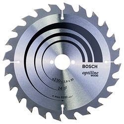 Bosch Accessories cirkelzaagblad Optiline Wood 230 x 30 x 2,8 mm, 24 grijs