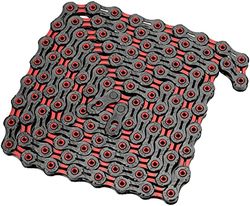 KMC DLC 10 Speed Chain, Zwart/Rood, 116 Links