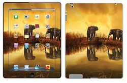 Royal Sticker for Tablet Sunset And Elephants iPad 4