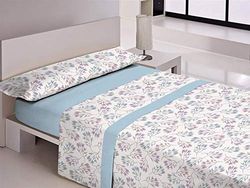 Libela Kalista - Set di Lenzuola, Blu C2, per Letto da 135 cm