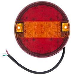 HELLA VALUEFIT 2SD 357 026-001 Piloto traseiro - LED - 12/24 V - Montagem exterior/aparafusado - Cor da tulipa: vermelho/amarelo - Conector: Conector plano - esquerda/direita - Qant. : 1