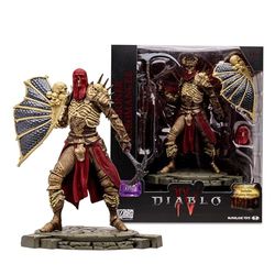McFarlane Toys Diablo IV Summoner Necromante (Epico) in scala 1:12 con testa intercambiabile, 2 armi, scudo, base espositiva e arma misteriosa - Comando le legioni non morti