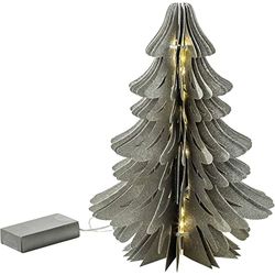 Zwarte gans De betoverde bos lichtboom met LED Kerstmis 1XM565 (klein zilver)