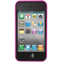 ILuv ICC741BLU bumper + 2 displaybeschermfolies voor en achter voor iPhone 4, blauw