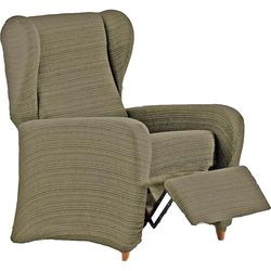 ECOMMERC3 Housse de Fauteuil de Relaxation élastique en Jacquard – Housse de Fauteuil à Oreilles Taupe, réglable, Respirante et Anti-Usure, Facile à Mettre et à enlever, Design tapissé