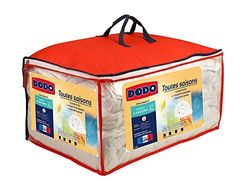 Dodo 25665 4 estações capa de edredão de 220 x 240 cm, poliéster, cor branca