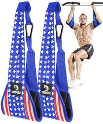 DMoose Fitness Hangende buikbanden voor pull-up bar & core krachttraining - dikke gewatteerde armband voor Ab Swing met 2 roestbestendige karabijnhaken - optrekriemen voor buikspieroefeningen thuis en
