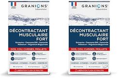 GRANIONS Décontractant Musculaire Fort | Apaise les contractures du dos, cou, cuisses, mollets I Douleurs Intenses | 5 minéraux, 8 vitamines, 3 plantes | Co-enzyme Q10 | Action rapide 15min | 20 comp