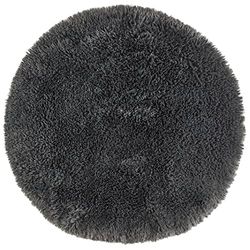 andiamo Alpa Coussin de siège Confortable en Fourrure synthétique - Hauteur des Poils : 35 mm - Doux et Moelleux - en Fourrure décorative - Anthracite - 34 cm - Rond