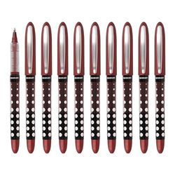 Westcott E-730631 00 Lot de 10 stylos à bille rouge - Stylo à bille correcteur - Encre rouge - Largeur de trait précise de 0,5 mm - Indicateur de niveau transparent - Technologie capillaire