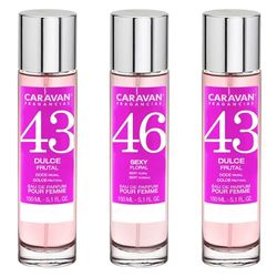 3x Caravan Perfume de Mujer (2) Nº43 Nº46-150ml.