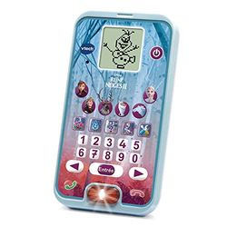 VTech - Disney La Reine des Neiges 2, Le Smartphone Éducatif, Téléphone Portable Enfant avec Écran Rétroéclairé, 4 Jeux, Jouet Interactif, Cadeau Enfant de 3 Ans à 7 Ans - Contenu en Français