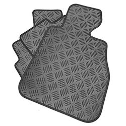 Lot de Tapis de Voiture en Caoutchouc Compatible/de Rechange pour Land Rover Range Rover (P38) (années 1994–2002) - Tapis sur Mesure, très résistants, imperméables, antidérapants