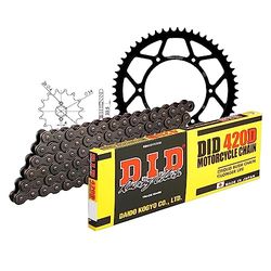Kettingset DID staal 420D / 130 clipslot voor Derbi Senda SM DRD X-Treme Pro Racing R Ltd Edition Evo, Gilera SMT Euro 4 50 cc