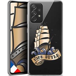 Caseink Beschermhoesje voor Samsung Galaxy A72 4G / 5G (6,7 inch), gel, motief HD, bedrukt in Frankrijk, Tatoo Lover collectie, modieus design, zacht, ultradun]