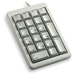 CHERRY G84-4700, Teclado Programable, Disposición Francesa FR con Bloque Numérico, Con Cable (Conexión USB), Plug & Play, Switches ML Mecánicos, Gris