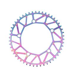 London Craftwork 130BCD Fiets Kettingblad Crank Enkele Disc 130BCD 50 52 54 56 58T voor de meeste fietsen racefietsen mountainbikes (54t, veelkleurig)