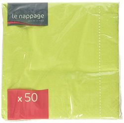 Le Nappage, servetten 2-laags 33 x 33 x 50 cm, groen, 50 stuks