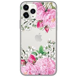 ERT GROUP etui na telefon Apple Iphone 11 PRO MAX, case oryginalny i oficjalnie licencjonowany przez Babaco, wzór Flowers 046, optymalnie dopasowane, plecki z TPU częściowo przeźroczyste