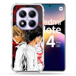 Cokitec Custodia rinforzata per Xiaomi Redmi Note 14 Pro 5G Manga Death Note Duo