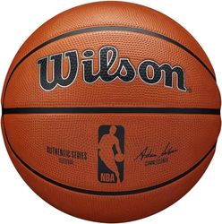 Wilson Pallone da Basket NBA AUTHENTIC SERIES OUTDOOR SZ6, Utilizzo Outdoor, Gomma Tackskin, Misura 6, Marrone
