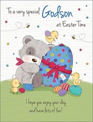 Traditionele Paaskaart Godson - 8 x 6 inch - Piccadilly Greetings
