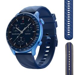 W Wonder - Montre Connectée Homme Femme – Écran HD 1,39", 2 Bracelets Inclus, SmartWatch,Android/iOS, Suivi Santé, Montre Sport (Cardio, Sommeil, SpO2, Stress), Podomètre, Appli CO-FIT, Etanche IP67