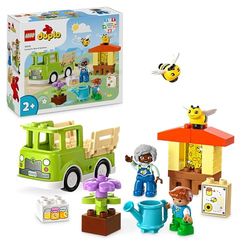 LEGO DUPLO Cura di Api e Alveari, Gioco Educativo per Bambini e Bambine in età Prescolare con 2 Personaggi e Camion Giocattolo, Set da Costruire e Ricostruire per Bimbi da 2 Anni in su 10419