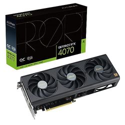 ASUS Proart Nvidia GeForce RTX 4070 OC Edition grafische kaart 12 GB, GDDR6X 192-bits, OpenGL 4.6, 21 Gbit/s PCIE 4.0, 650W, HDMI, 3 DisplayPort, GPU Tweak III, PROART-RTX4070-O12G