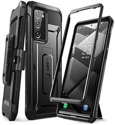 SUPCASE Fodral för Samsung Galaxy Note 20 [UBPro] Fodral robust hölst er och ställ utan Inbyggt Skärmskydd Skyddande - Svart
