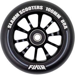 Slamm Scooters Flair 2.0 Wheels Ruedas de patín, Adultos Unisex, Black (Negro), 100 mm