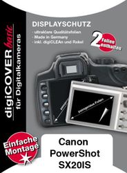 DigiCover Protezione per display per Canon PowerShot SX20 IS