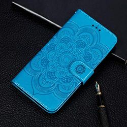 Carcasa de telefono Mandala Embossing Pattern Horizontal Flip Funda de cuero for Galaxy A9 (2018) / A9 Star Pro (2018) / A9S & A9 PRO (2018) / A9200, con soporte y ranuras for tarjetas y billetera y m