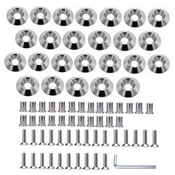 STETION Stainless Steel 25 Pcs Fender Bumper Washer Bolt M5x20mm CNC Finishing Washer Engine Bay Dress Up Fastener Kit Flares Widebody kit Installation Hardware