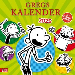 Calendario Gregs 2025: incluye hoja de calcomanías con más de 40 calcomanías, una página por cada mes y un montón de divertidos Greg Comics (Greg's Diary)