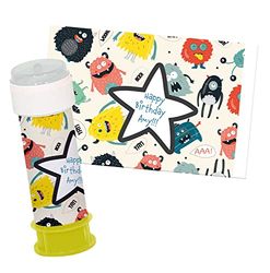 Folat 68358 Soplando burbujas Pegatina Monster Bash-6 piezas, multicolor