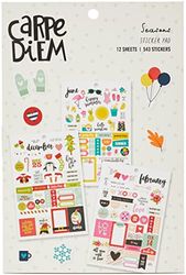 Simple Stories 7974 Planner Essentials adesivi, multicolore, formato A5, confezione da 12,21 x 14 x 0,4 cm