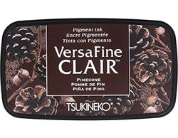 Tsukineko Pinecone Versafine Clair Ink Pad, Synthetic Material, Brown, 5.6 x 9.7 x 2.3 cm