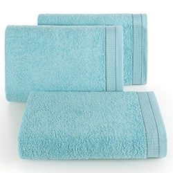 Eurofirany - Set di 3 Asciugamani, in Cotone, Motivo a Onde, 70 x 140 cm, Oeko-Tex, Colore: Verde Menta