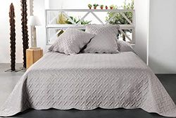 Linder filt, 100% polyester, grå, 250 x 260 cm